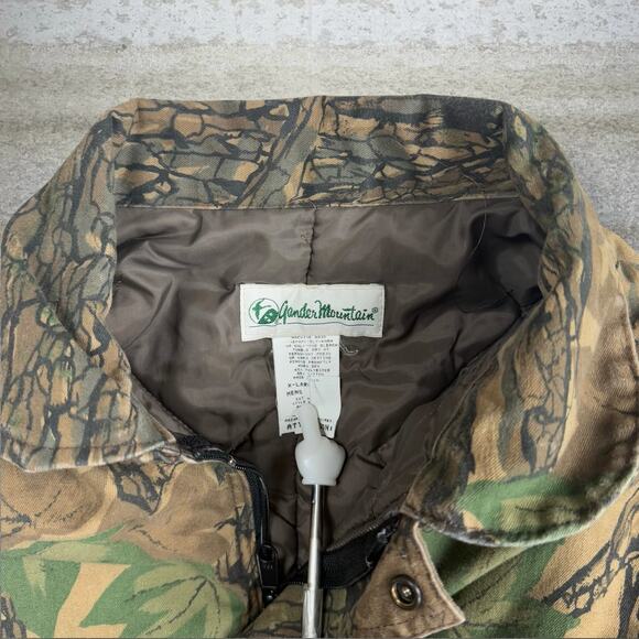 Vintage Rebark Hunting Camo Jacket Polyester Full Zip Insulated Made in USA 90s - Picture 3 of 5
